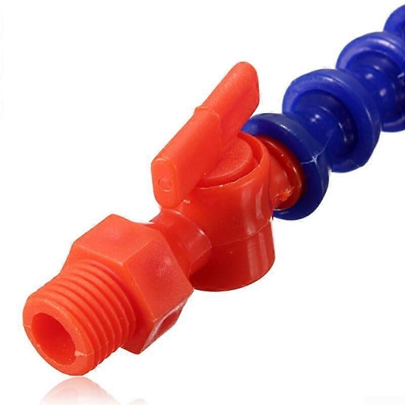 Blue and Red Plastic Hose for Water and Oil Coolant, 5 x 300 mm, CNC Industrial Machine Compatibility