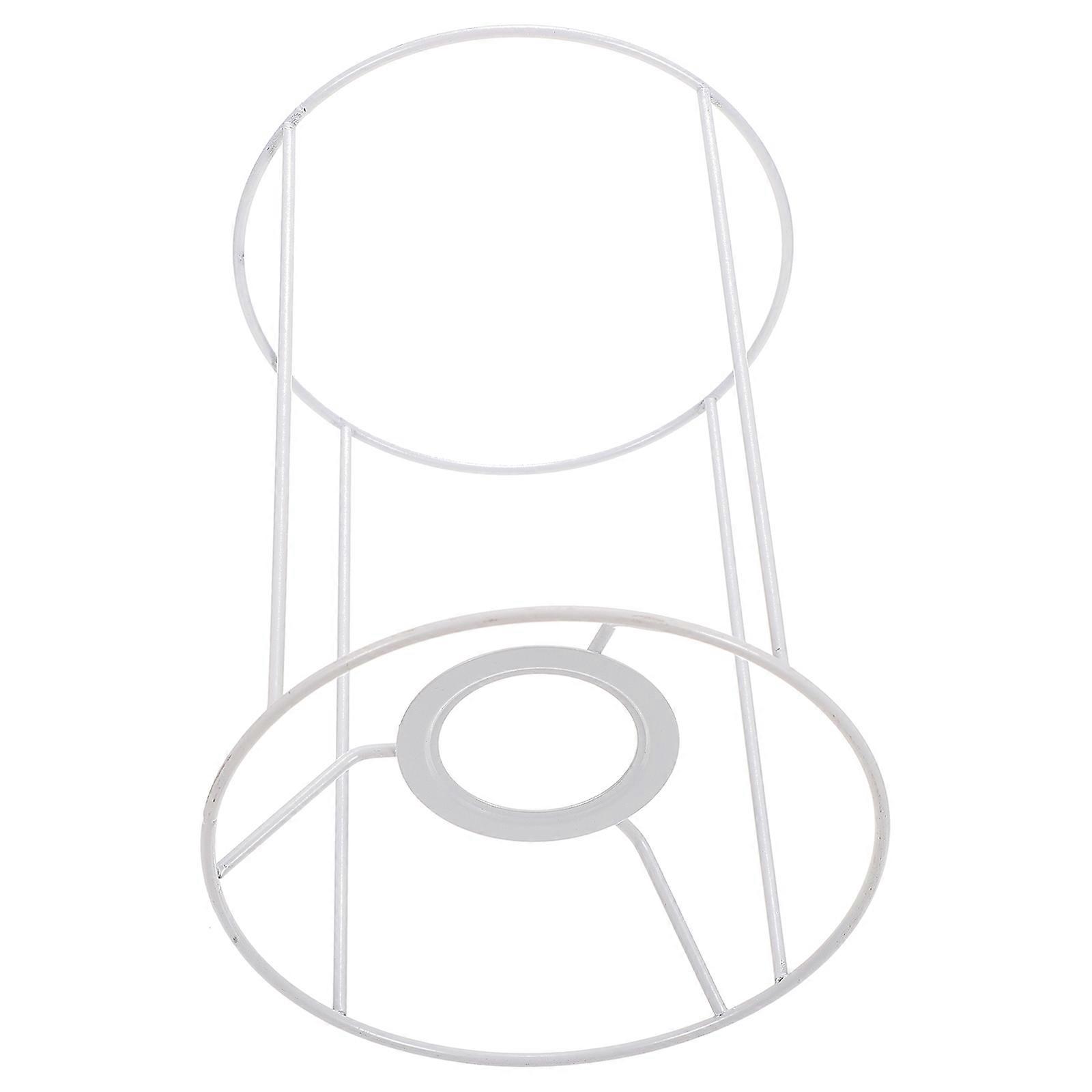 White Iron Lampshade Frame for DIY Ceiling Light Bracket 1Pcs