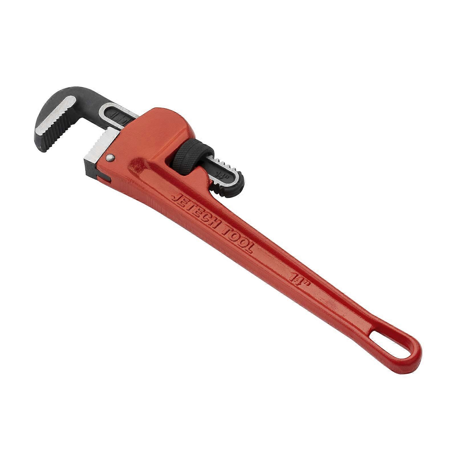 14' (350mm) Pipe Wrench Stillson Pipe Wrench, Adjustable Water Pump Pliers with Floating Hook Gripper and IBeam Handle 14 Inches