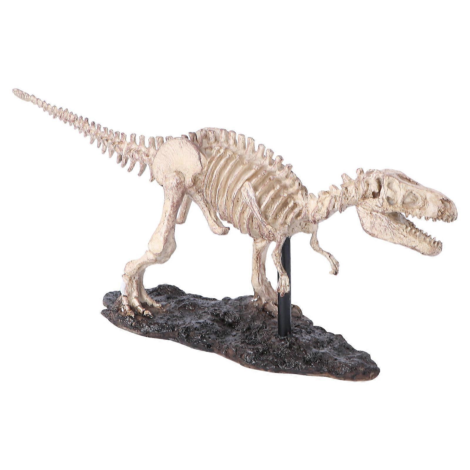 Educational Dinosaur Skeleton Resin Figurines for Home Office Table Display Collectible Decorative Ornament Gift