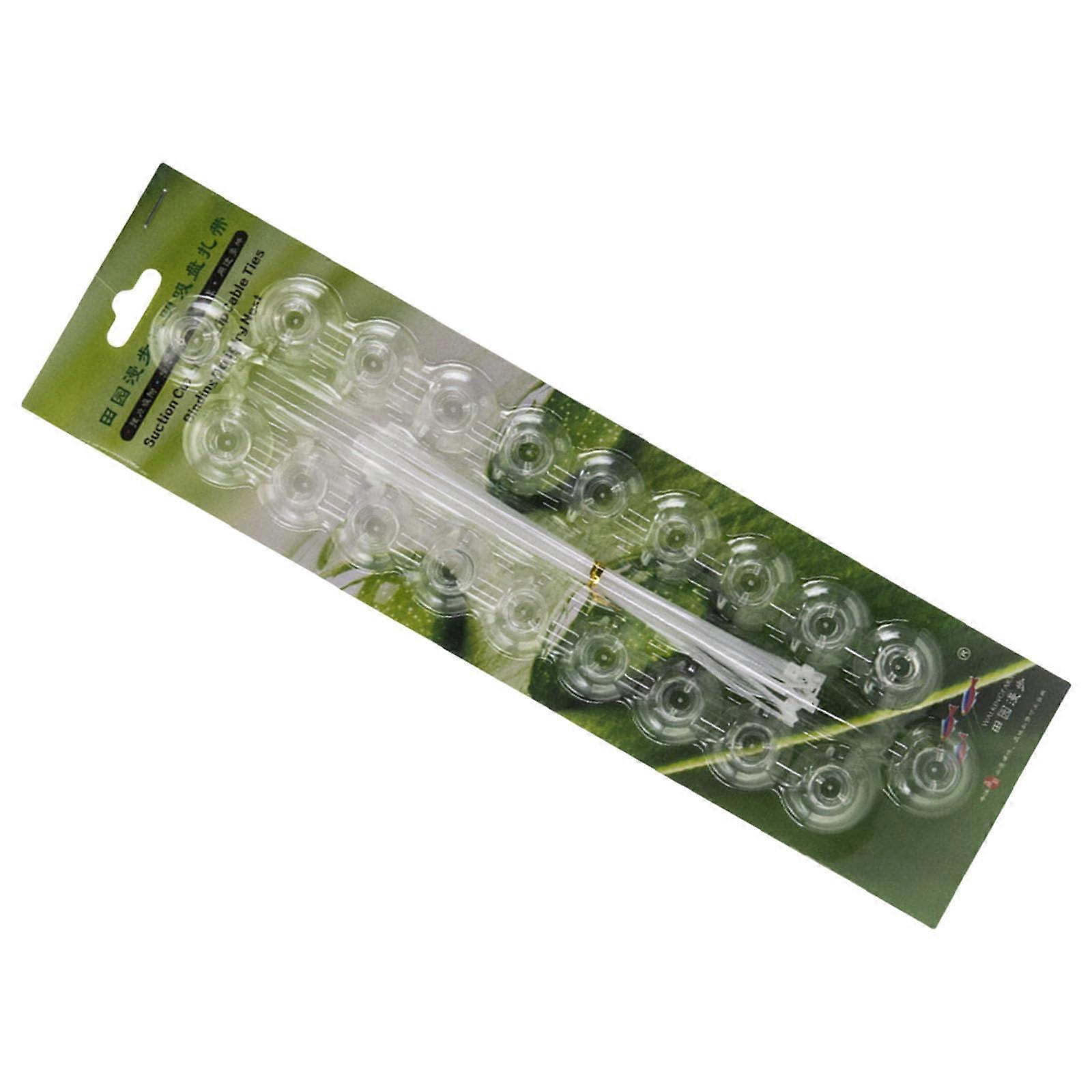 Aquarium Suction Cups 20-Pack And Adjustable Cable Ties For Tank Mounting And Binding Tool