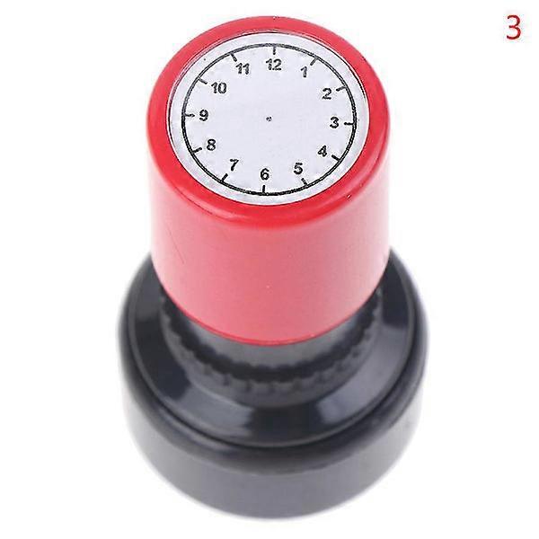 1個は、教師の教育スタンプ時計の文字盤のスタンプ小学校のスタンプ子供のおもちゃの新しいデザインを読むことを学ぶ