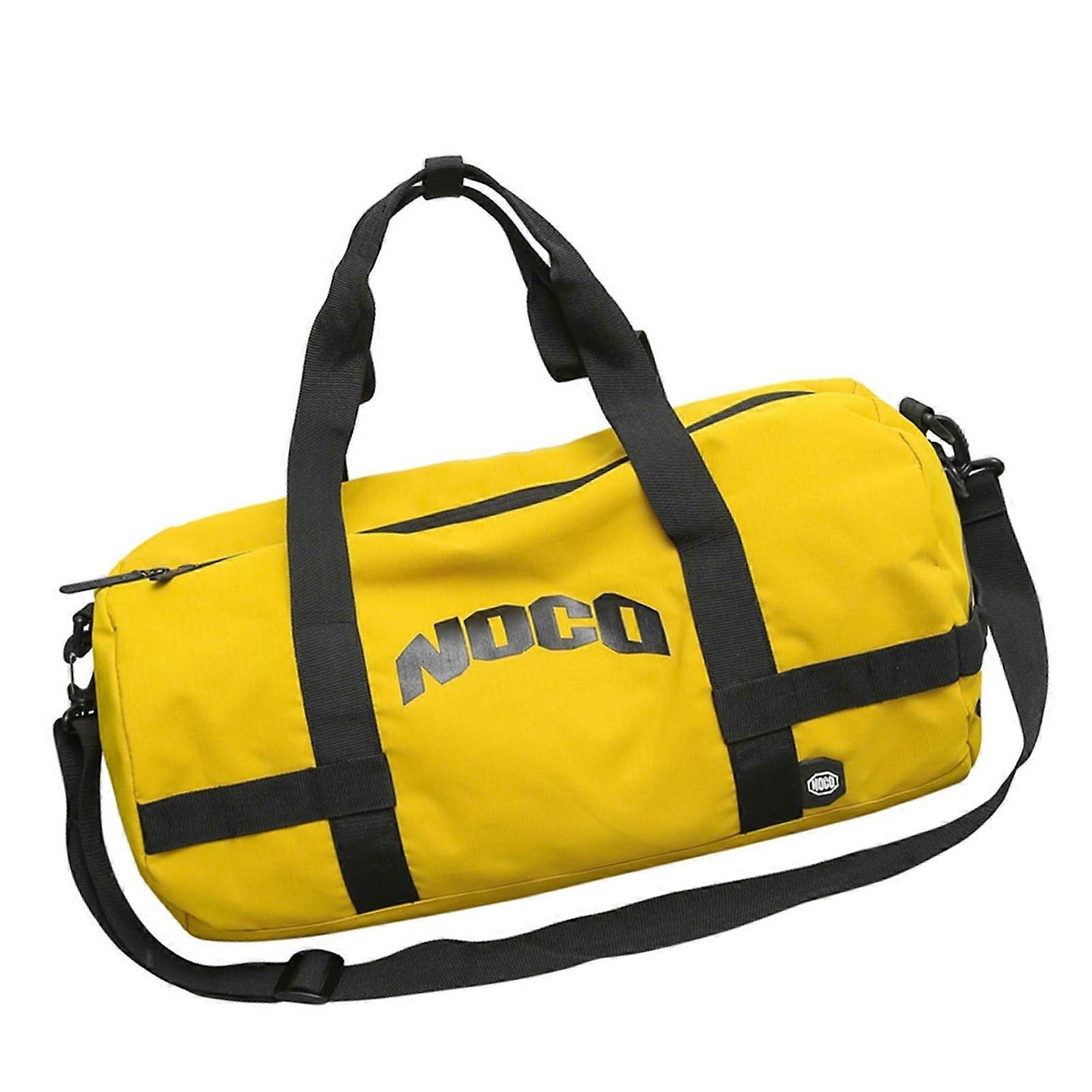 Sophisticated Carry On Weekender Bag with Multiple Compartments Adjustable Shoulder Strap for Commuters Students Yellow