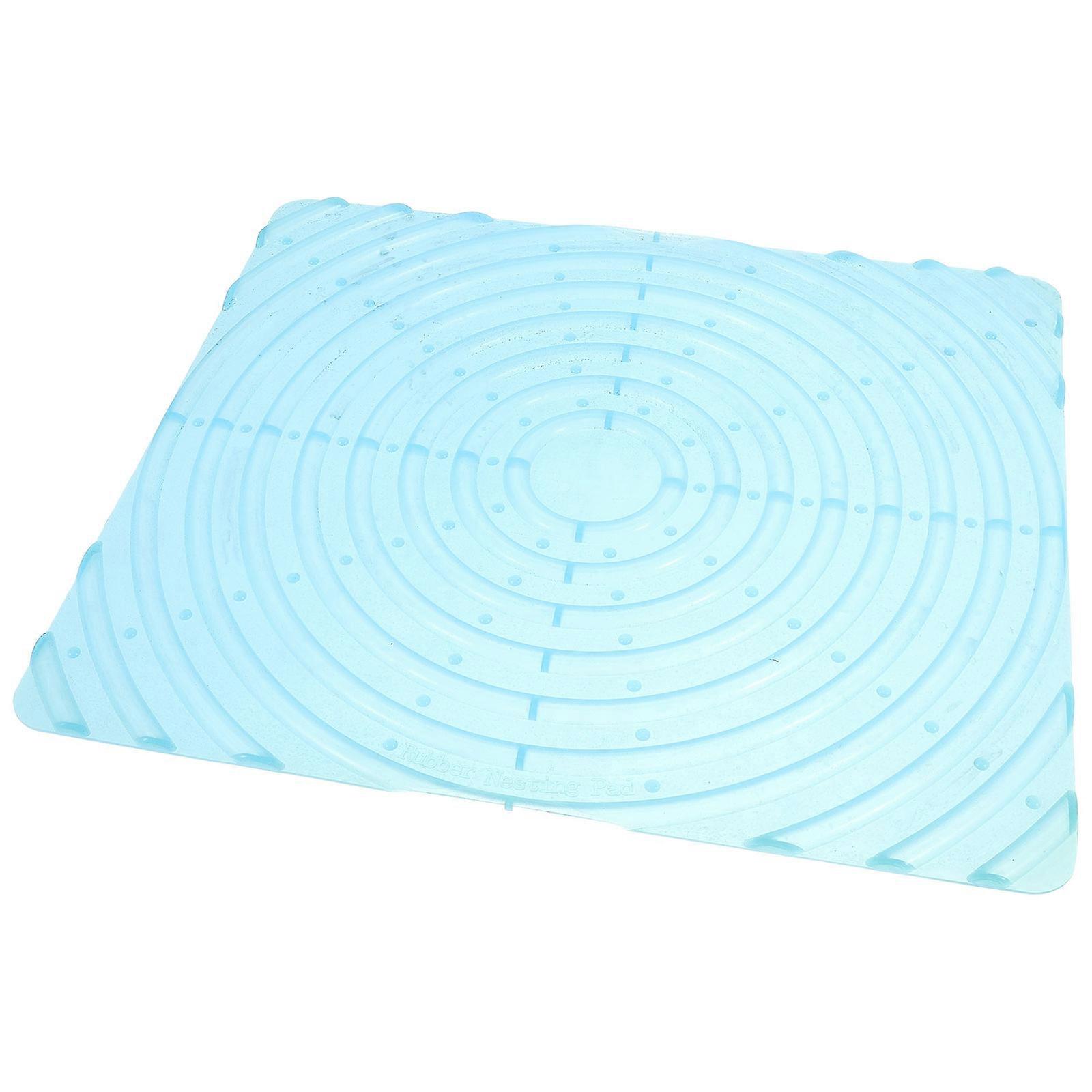 Blue Silicone Chicken Nesting Pads for Antislip Use Comfortably Protects Eggs Quality 24x12 Inches