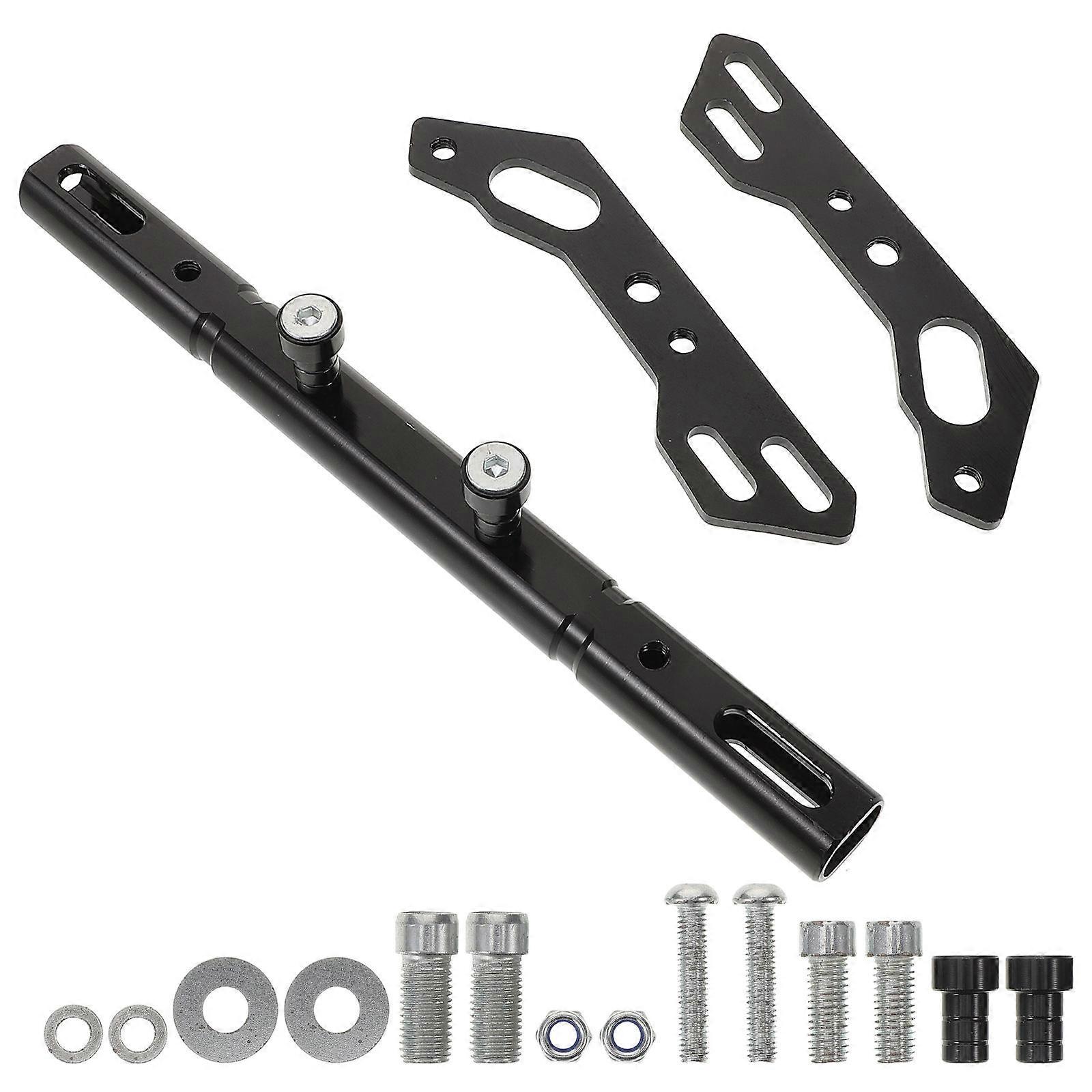 Motorcycle Handlebar Extender with Strong Aluminum Alloy for Better Control Black Universal Fits Various Models