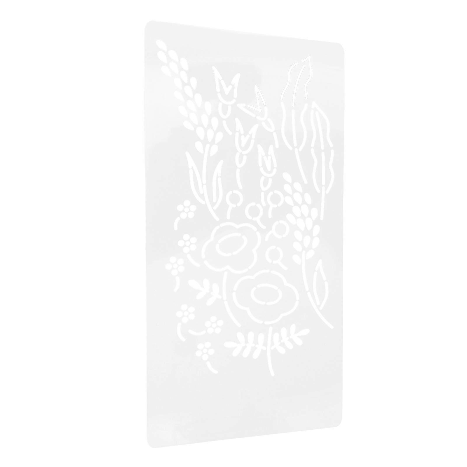 Durable Acrylic Sewing Stencil Sheet for DIY Use with Clear Lines White 6.3 x 4.7 Inches