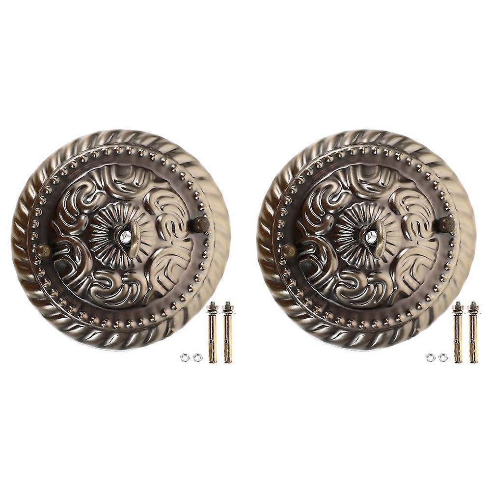 Vintage Style Decorative Ceiling Light Canopy Plate with Hooks for Chandelier and Pendant Lighting – Sturdy, Unique Design for Home Interior