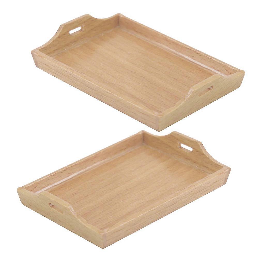 Miniature Dollhouse Pan with Sturdy Wood Material for Kitchen Use Khaki Color 1 12 Scale
