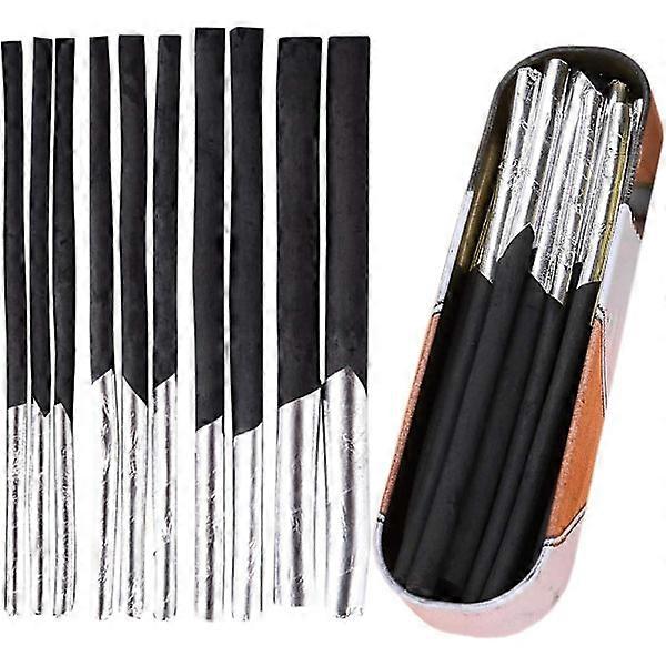10 pieces set in different sizes black pencil drawing charcoal sticks