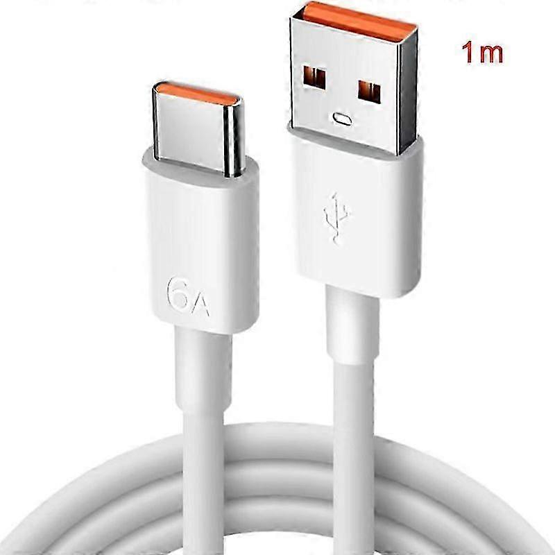 120W USB Type C Cable 6A Fast Charging USB C Wires Quick Charge Cable
