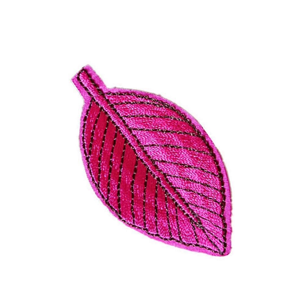 Leaves Embroidery Patches for Clothes Assorted Color Fabric Applique Sewing Patches 12pcs