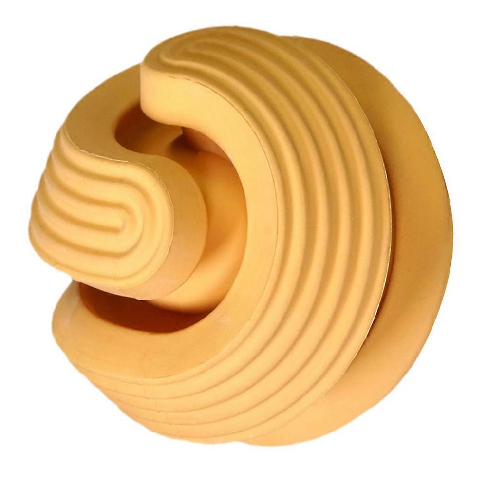 Durable Rubber Snuffle Ball for Pet Use Orange Color Relieves Stress and Anxiety 7 Inch Diameter