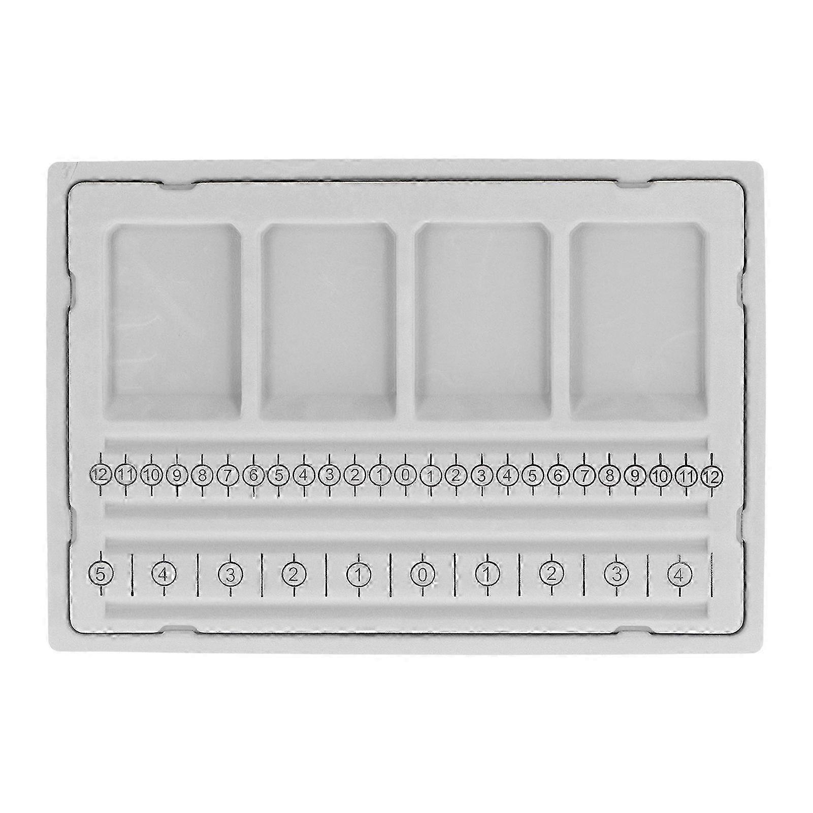 Beaded Measuring Board with 4 Channels and 4 Compartments for Crafting Bracelets and Necklaces