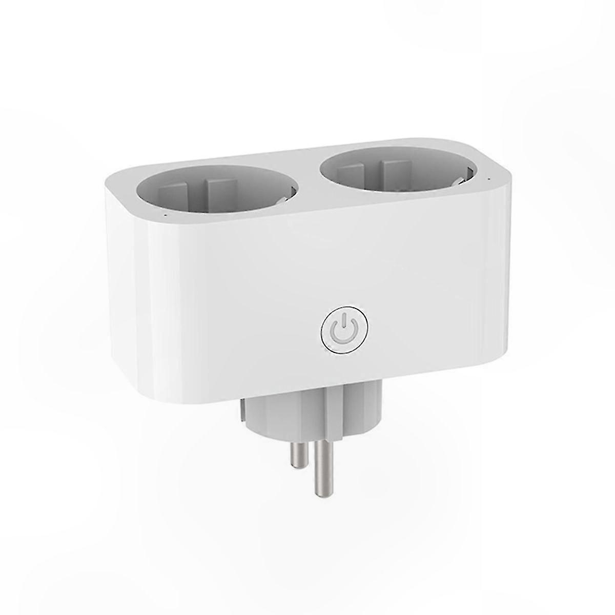 Smart WiFi Dual Plug 16A 2-in-1 EU Outlet Socket Switch