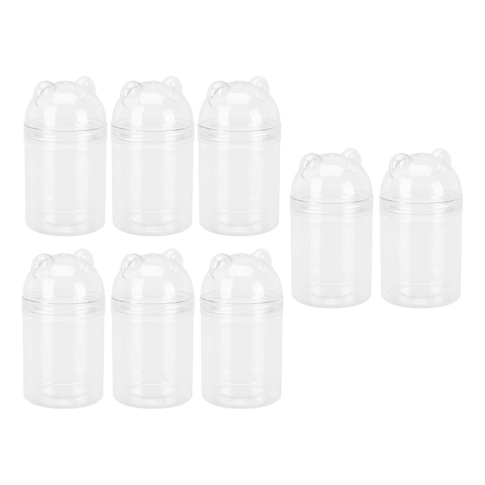 8Pcs Transparent Candy Packaging Boxes With Bear Ear Shape For Wedding Gift Giving Durable Storage