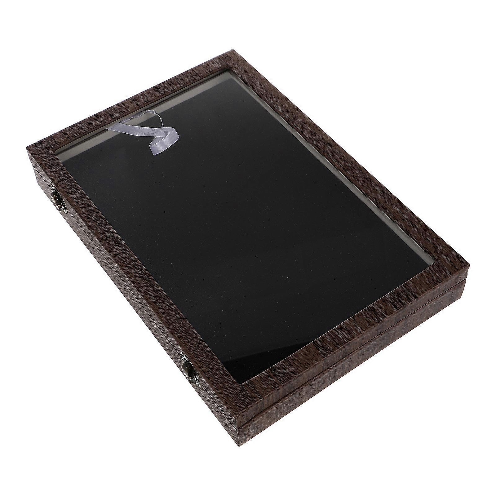 Large Capacity Badge Storage Box Transparent Lid Medal Storage Case Brooch Pin Case Brooch Display Case Medal Organizer Box