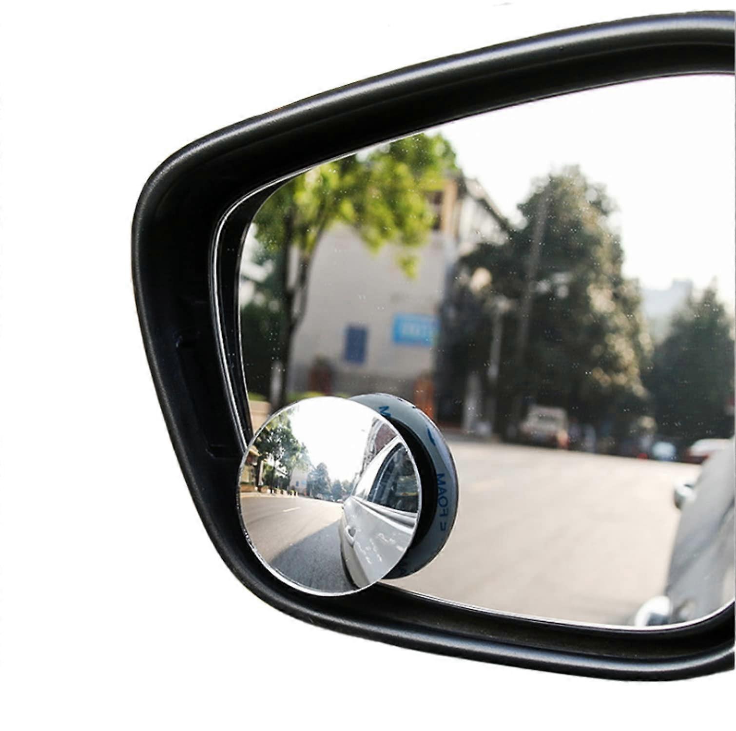 Car Blind Spot Mirrors Waterproof 360° Rotation Convex Rear View Mirror for Universal Cars 2 Pack