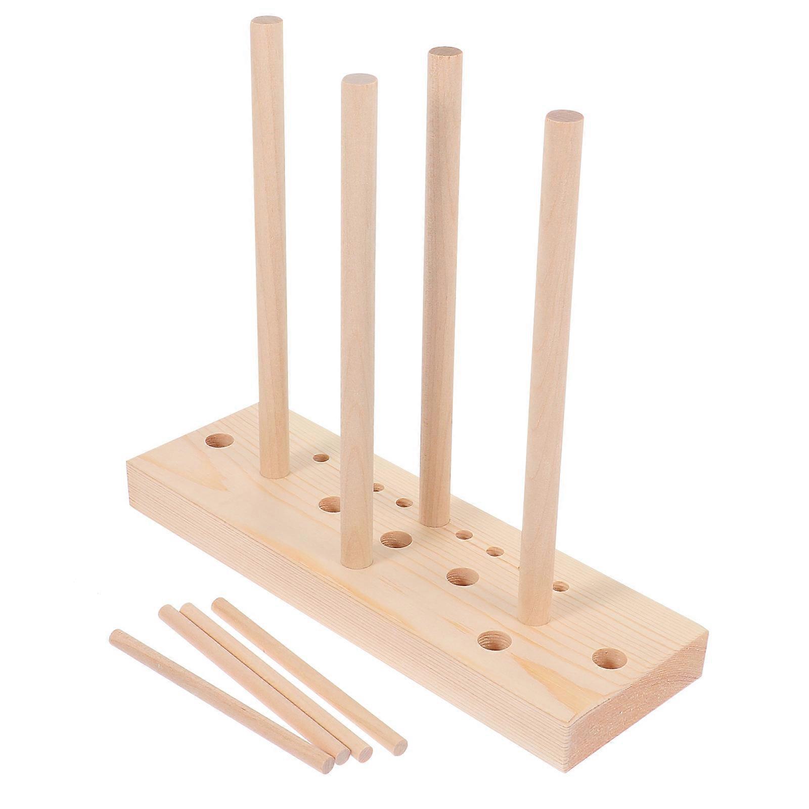 1 Set Wooden Wreath Maker Bowknot Fixing Device for Party Ribbon Weaving Tool