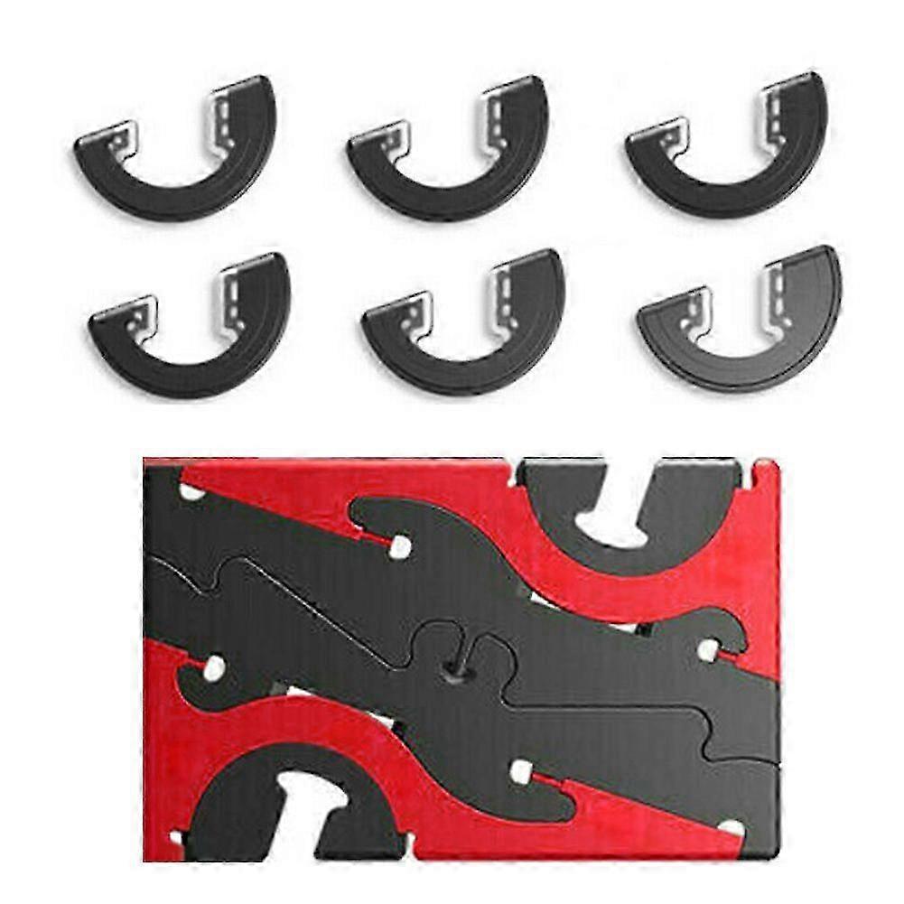 Foldable Rotating Card-Type Stable Pocket Tripod Universal Phone Holder - Red