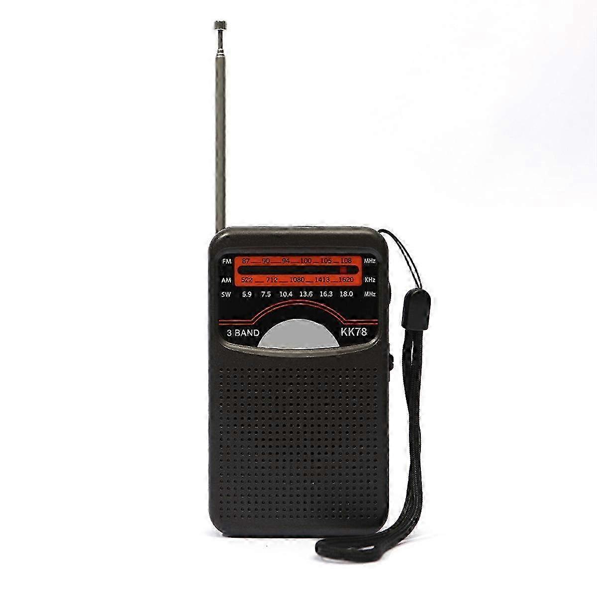Portable Universal Emergency Radio KK78 with SW/AM/FM - LCD Display for Weather Alert & Outdoor Adventures