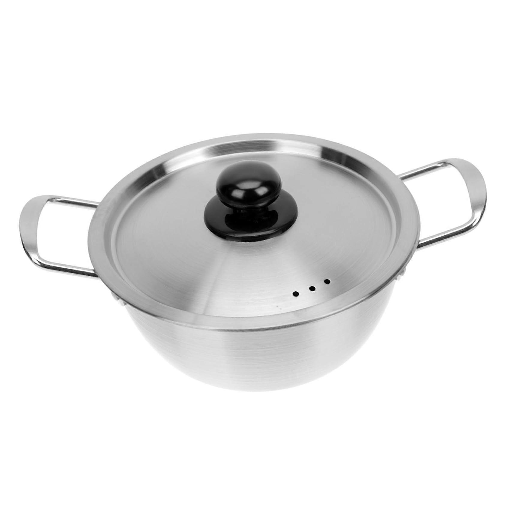 1 pot of noodles with lid, nonstick coating, double handles for induction, gas, and electric stoves, suitable for instant noodles, rice, and...