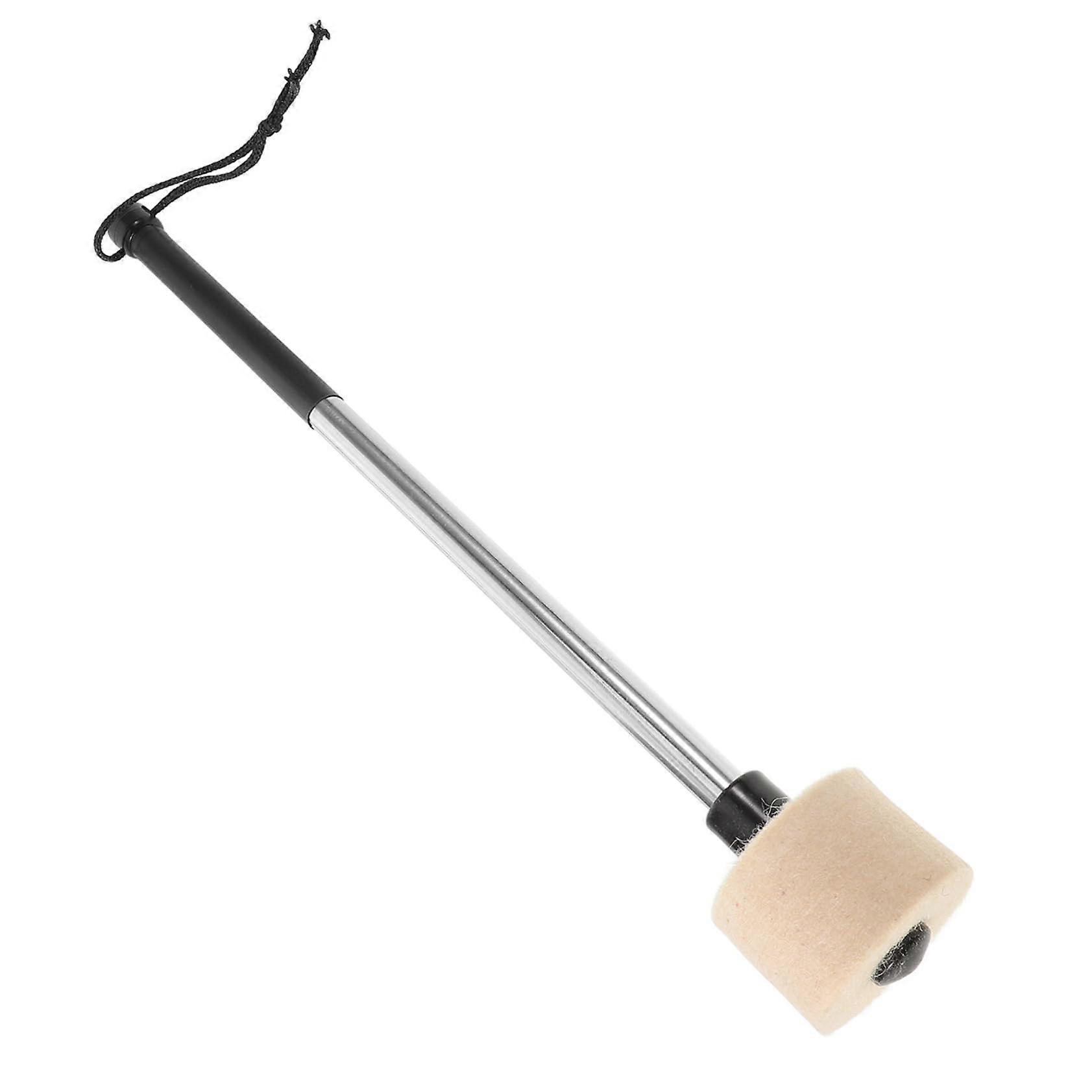 Bass Drum Mallets with Wool Felt Heads Stainless Steel Handle NonSlip Ideal for Marching Music and Percussion Instruments