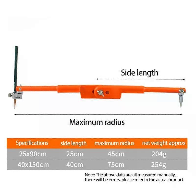 Professional Woodworking Compass Compass Compass Geometry Drawing & Drawing Compass 25/40cm Optional Q81C