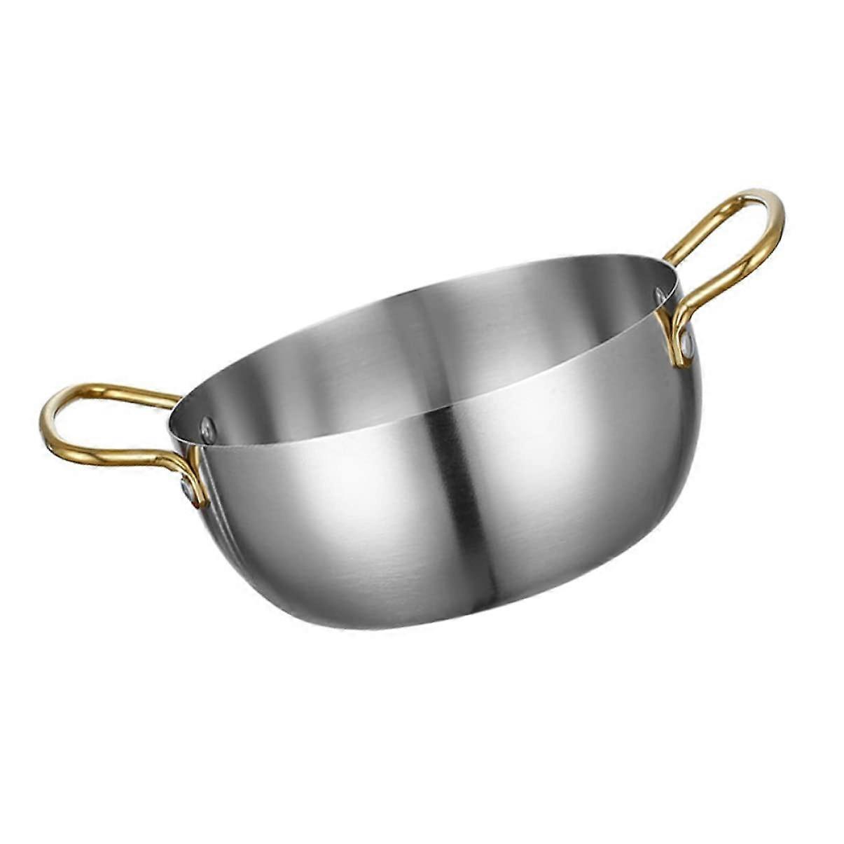 Instant Pasta Pot Multifunctional Soup Pot for Induction Gas Stove for Ramen with Double Handles