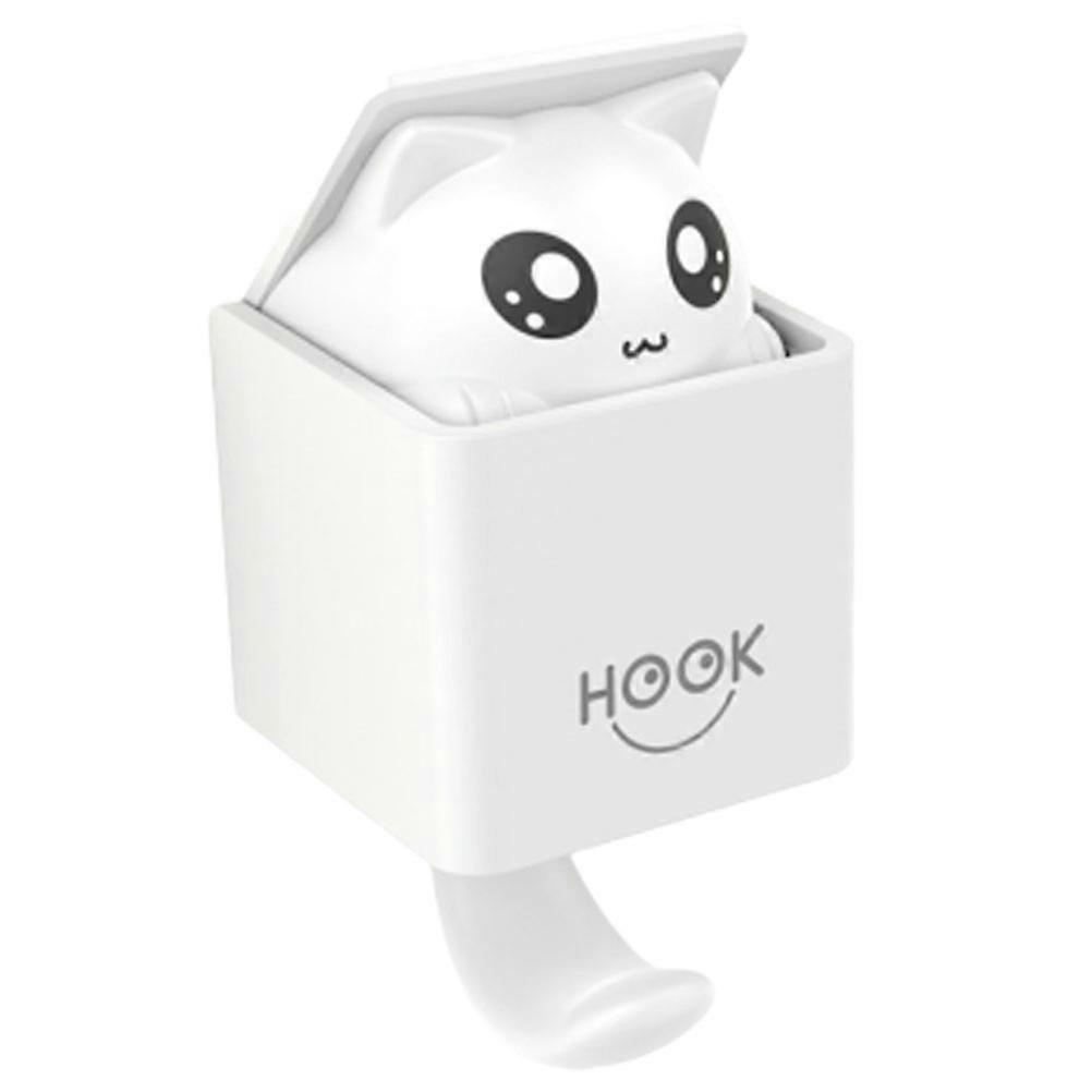 Adorable Cat Design Wall Hanger With Sensor For Home Environment Indoor Use 1Pack