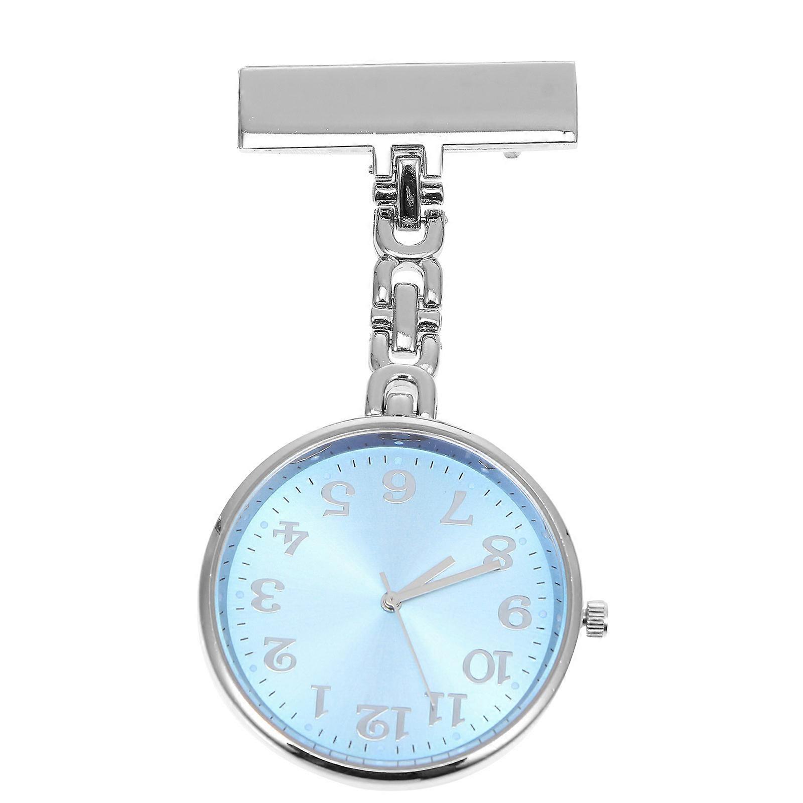 Nurses Fob Watch Hanging Pendant Quartz Watch for Clinic Blue with Timekeeping Function 1Pack