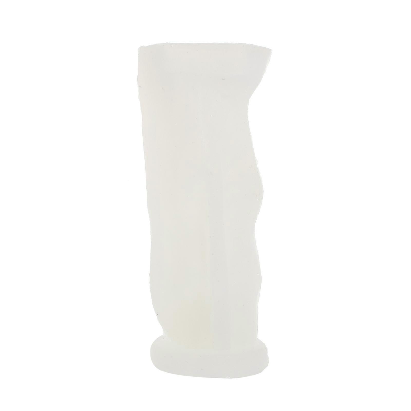 DIY Activities Candle Making Mold Featuring Figure In White Silicone Material 1Pcs