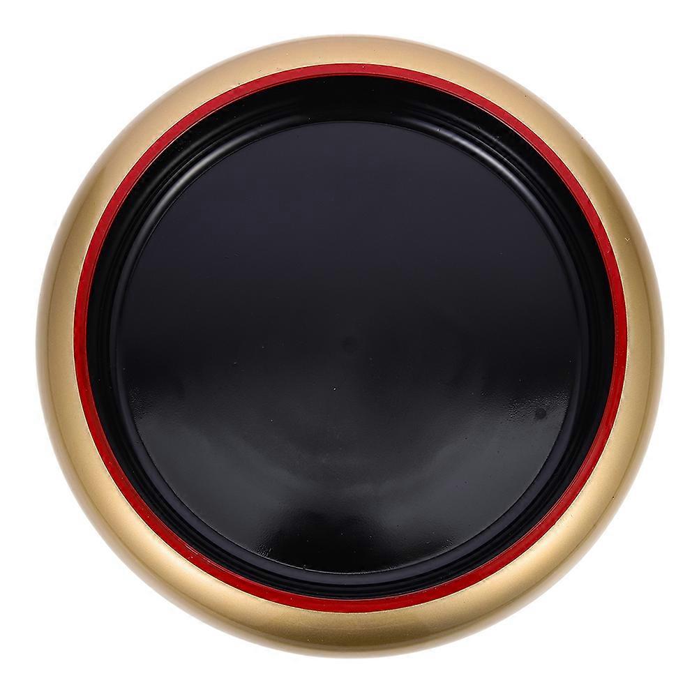 Golden Round Sushi Plate for Home Use Made of with Fine Workmanship 7.5 Inches