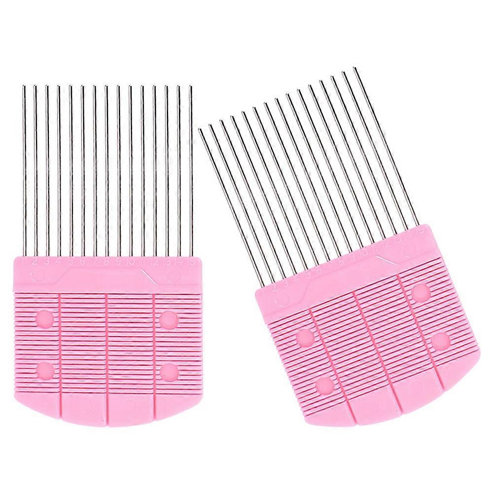 Paper Rolling Comb Tool 2pcs for Quilling Crafts   Durable Plastic Handle with Metal Teeth, Portable DIY Paper Quilling Board for Beginners