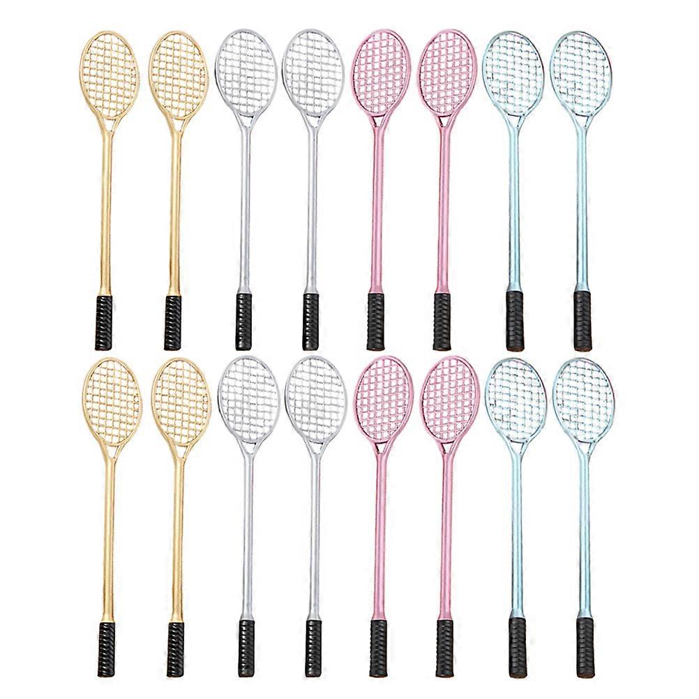 24pcs Cute Gel Pens Bulk Mini Badminton Racket Shape Black Ink Pens for School Office Use Encouraging Creativity and Active Writing Multipurpose