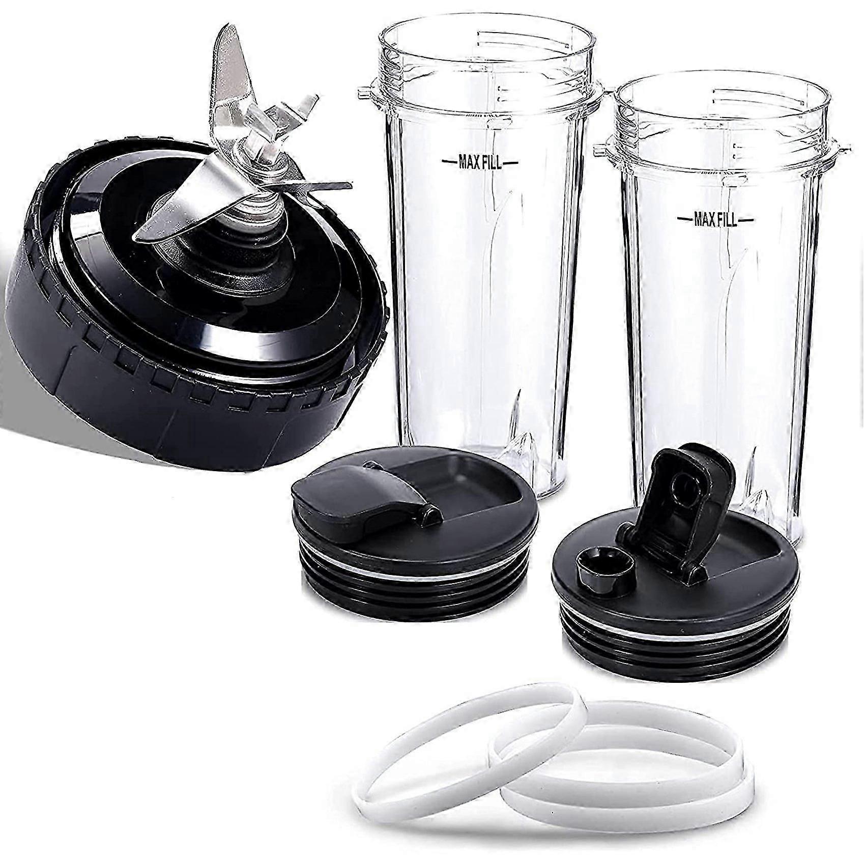 قطع غيار الخلاط متوافقة مع Nutri Ninja ، 5 زعانف ملحقات شفرة النازع ل Ninja Q