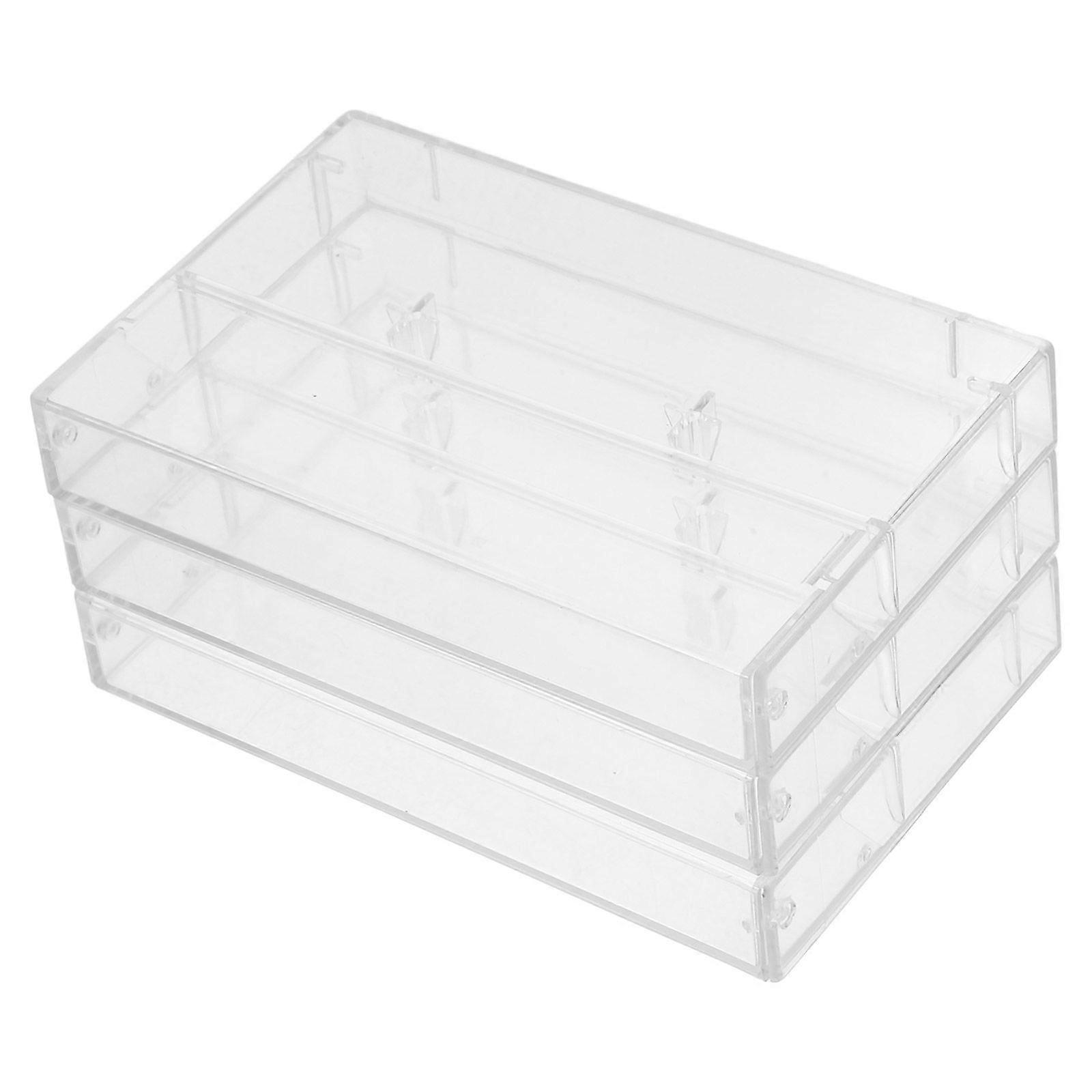 3pcs Audio Cassette Storage Case Empty Cassette Box Transparent Cassette Holder Plastic Cassette Case Plastic Cassette Tape Case