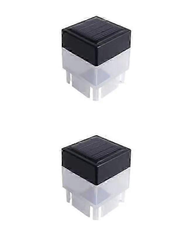 Solar Led Hegn Post Cap Til Have, Solar Post Lights (2stk, Sort) S202412307695