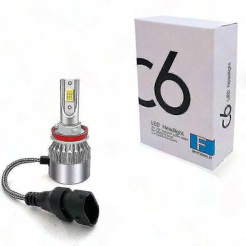 1kpl Super Bright C6 H11 H3 H7 H4 881 9005 HB4 9006 H13 LED-auton ajovalopolttimot 6000K 72W 12V 7600LM automaattiset ajovalot