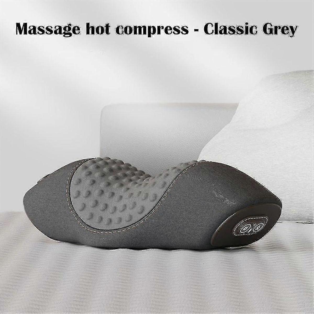 Cervical support pillow for relaxation and hot compress