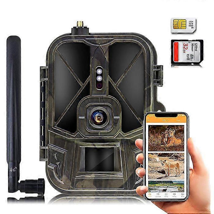 4K Trail Camera 36MP 4G Mobile App Android iOS + 2 Batteries + 64GB SD YONIS