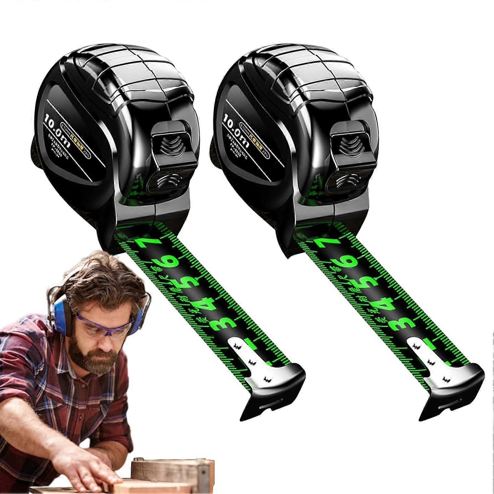 Measuring Tape Self-Locking 10 Meters Waterproof Double-Sided For Woodworking