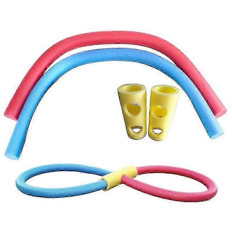 2 Pool Noodles with Connectors - 59" Hollow Foam for Swimming and Fun