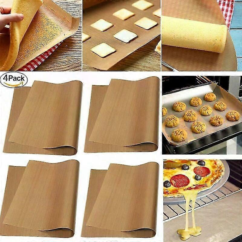Extra Large 40x60cm Permanent Baking Sheet Set of 4 - Grill & Bake, Cut to Size, Dishwasher Safe