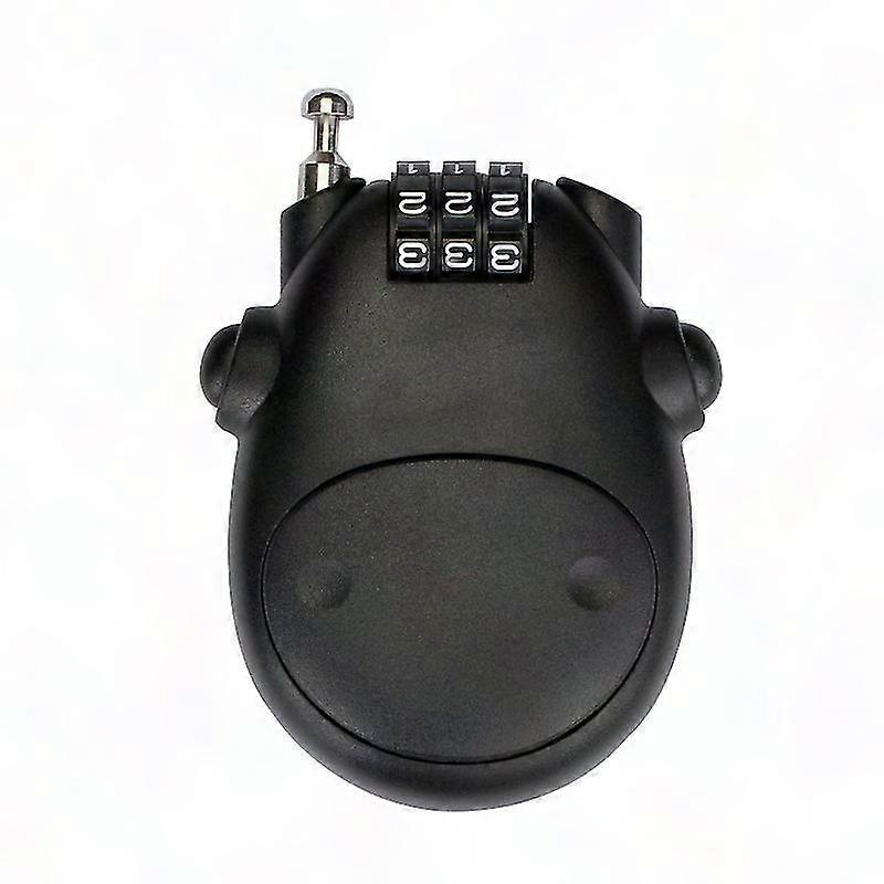 3 Digit Combination Lock Cable Padlock for Heifer Shape Black Secure Digital Code