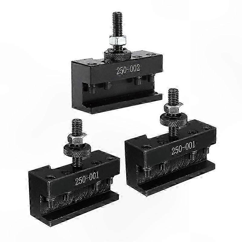 3-Piece Tool Change Holder Set for Lathe with 250-001 and 250-002 Blades