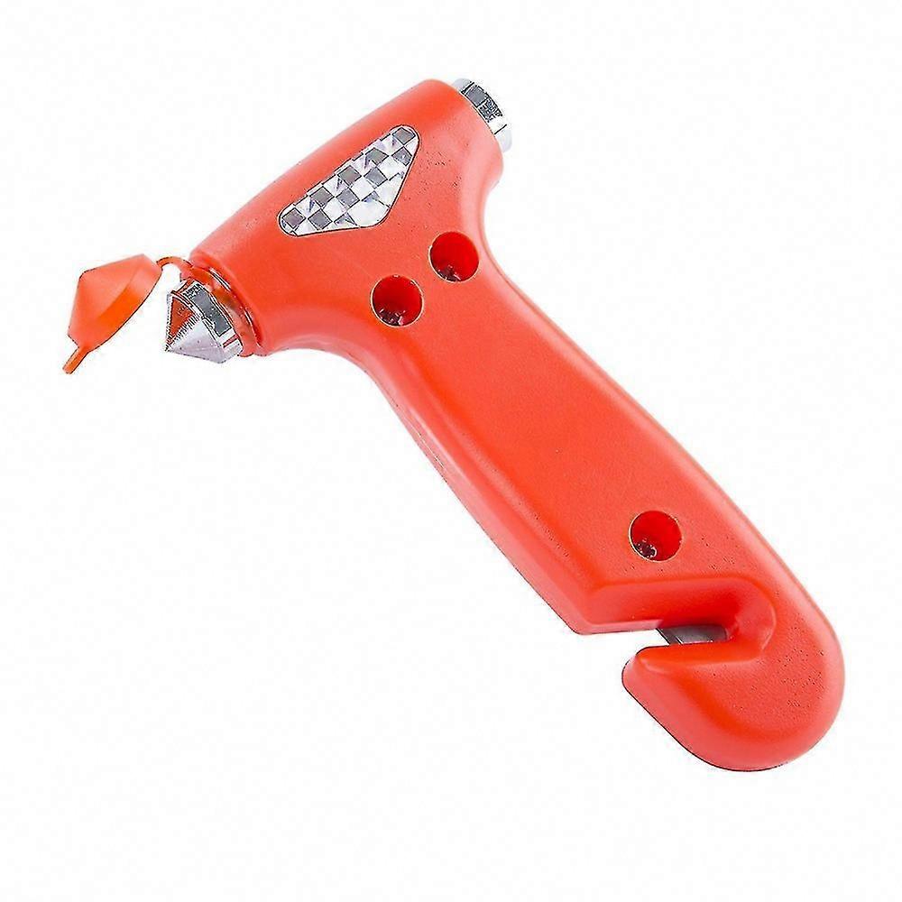 2 in 1 Rescue Hammer with Belt Cutter & Emergency Car Window Breaker Tool