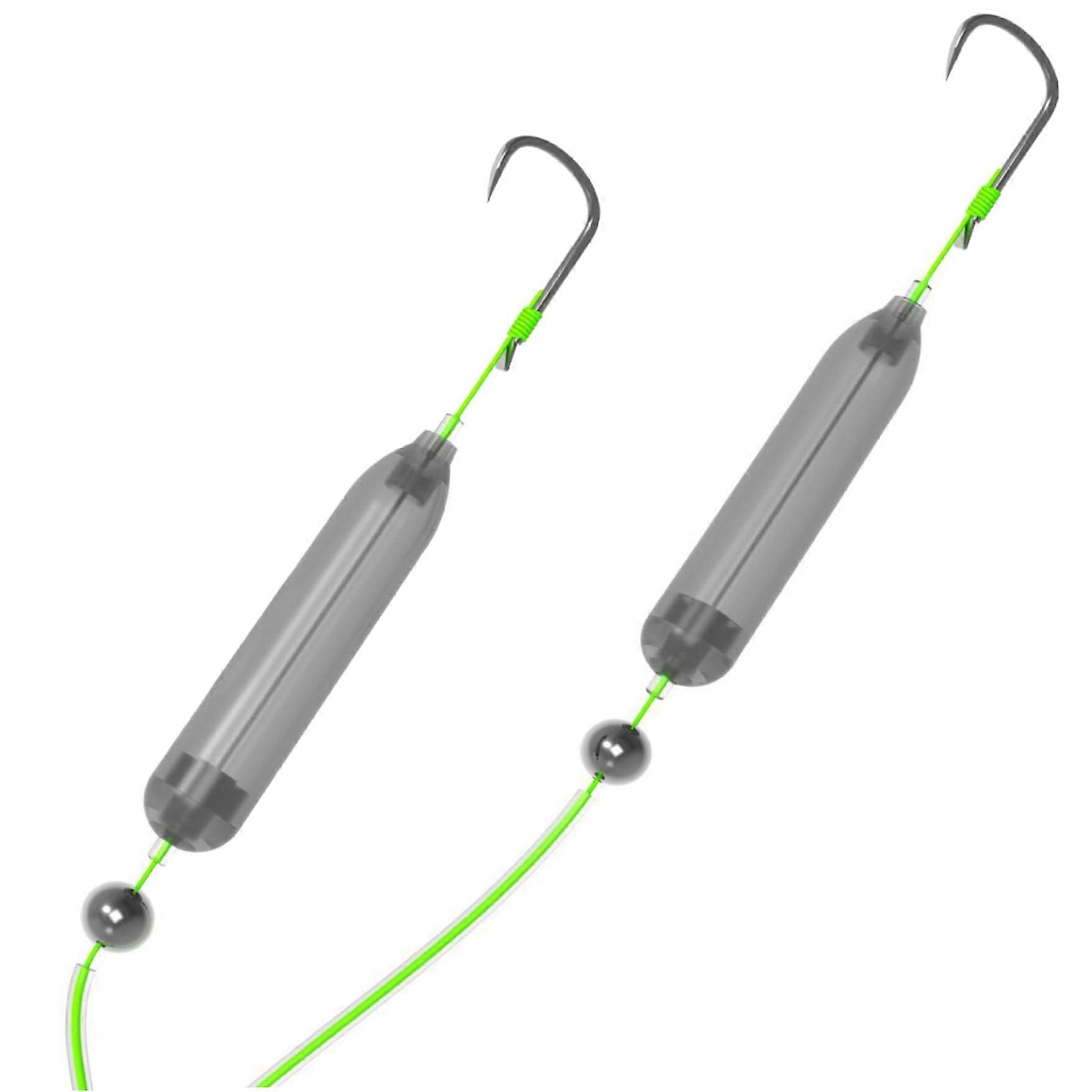 Double-Hook Reverse Bottom Rig, High Buoyancy Fishing Rigs for Beginners, Amateurs, and Professionals, Portable Outdoor Gear