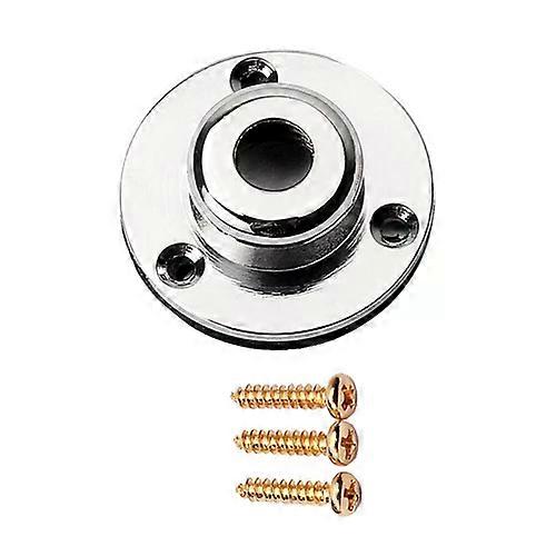 Acoustic Guitar Strap Button, Output Jack, Strap Locks, Endpin, Zinc Alloy, Silver