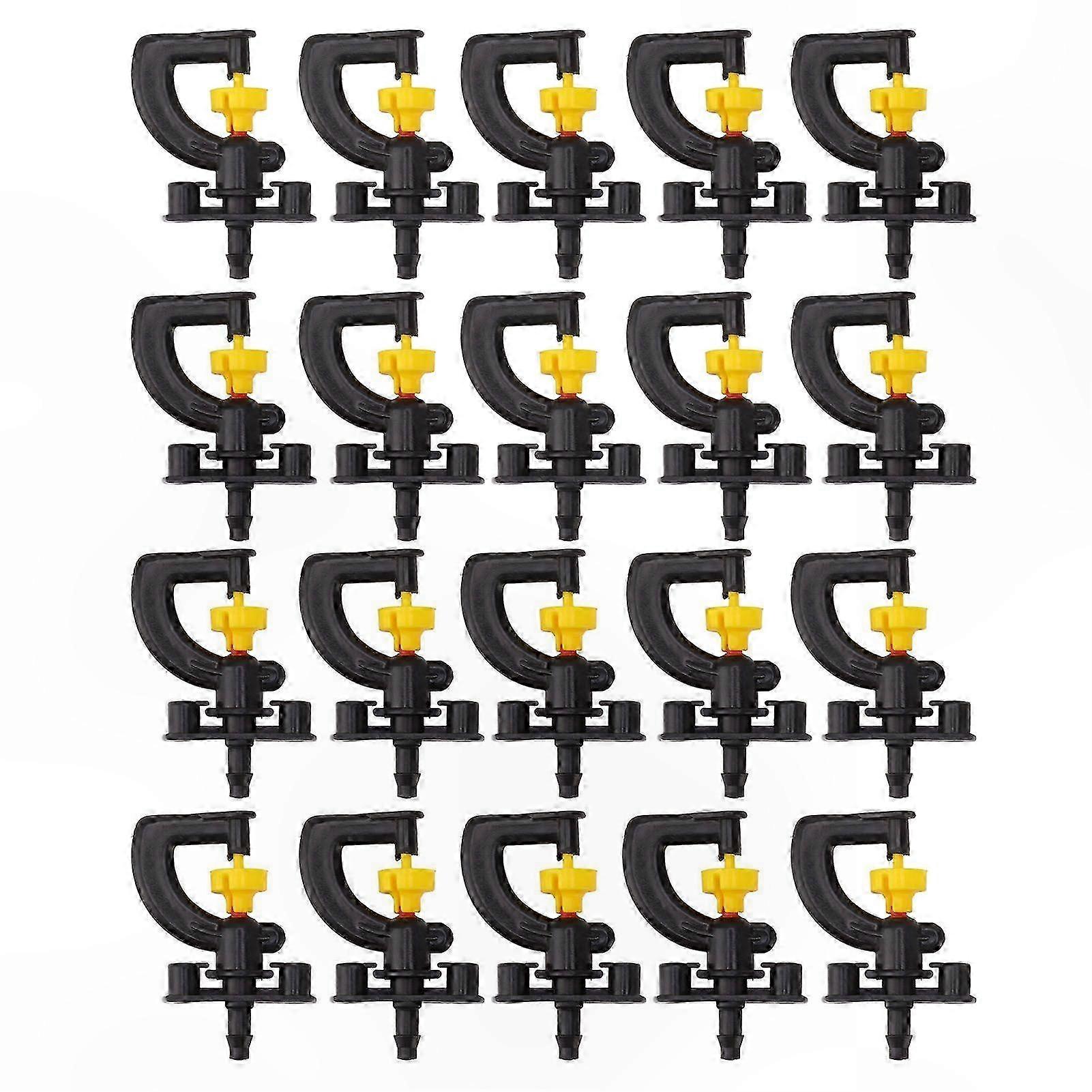 20-Pack G-Type Atomizing Nozzles for Humidification, Cooling, and Misting in Farm, Garden, and Outdoor Microspray Applications
