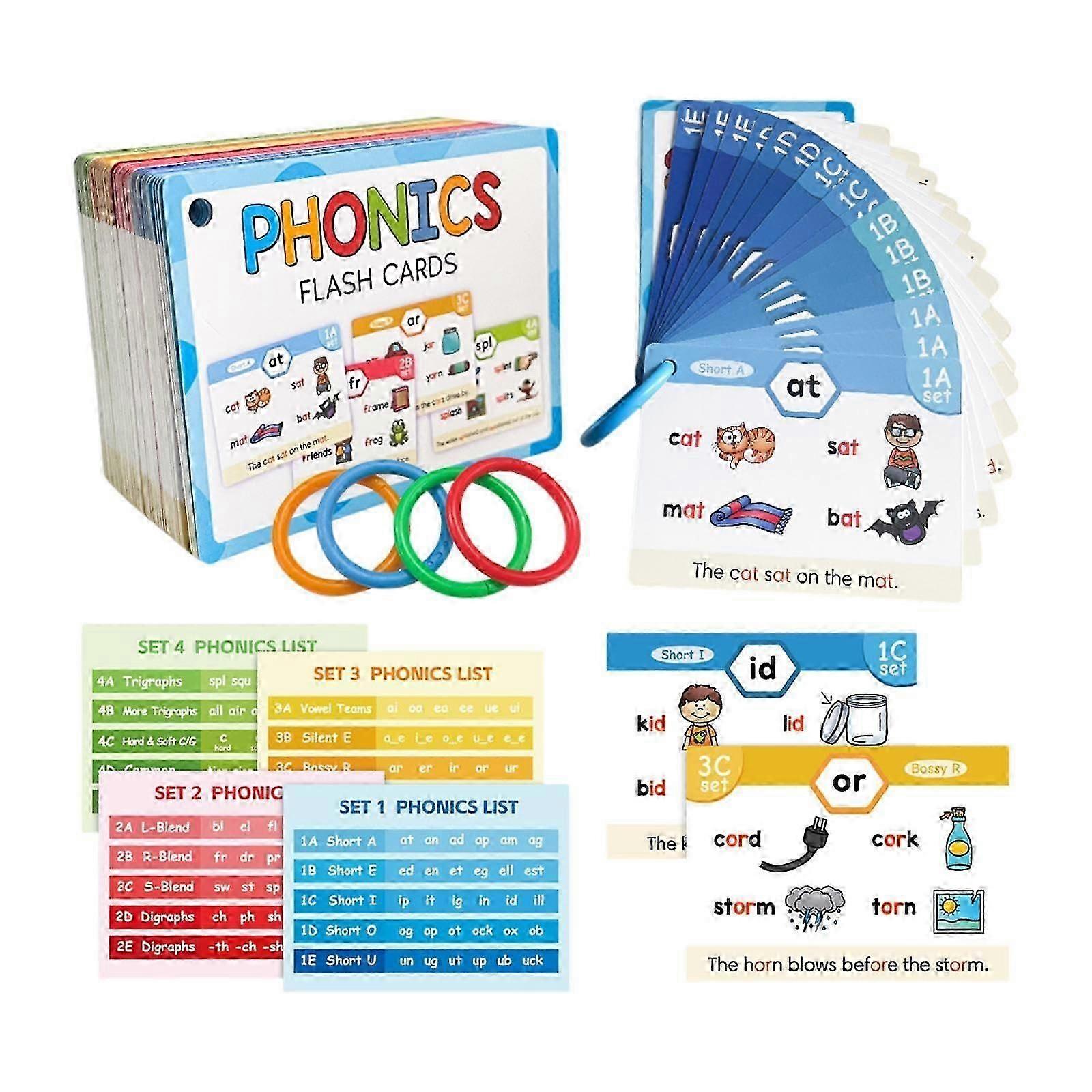 Phonics Flash Card Games Classroom Supplies
